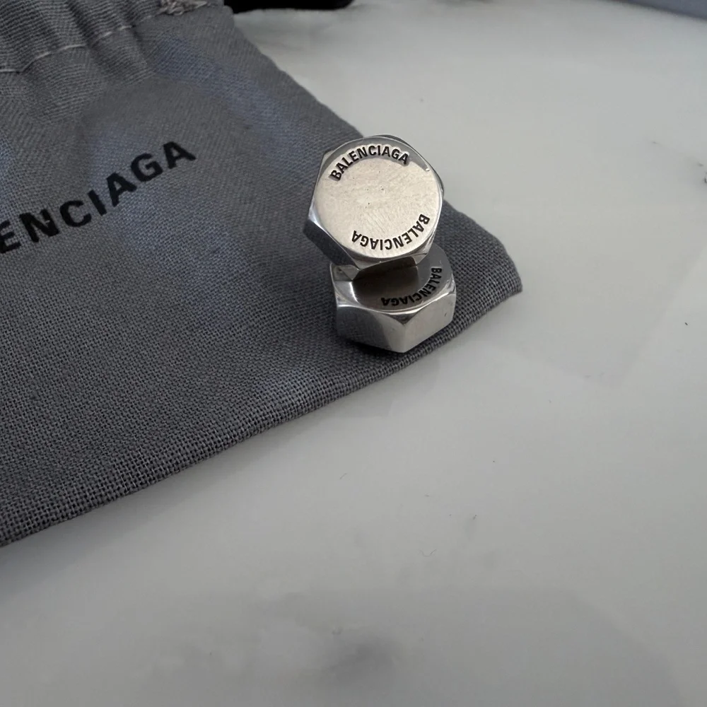 Balenciaga Barbell Stainless Steel stud earring,‎ single ear